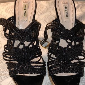 Miu Miu braided sandals